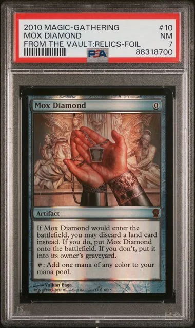 2010 Magic the Gathering From the Vault: Relics Foil Mox Diamond #10 card image