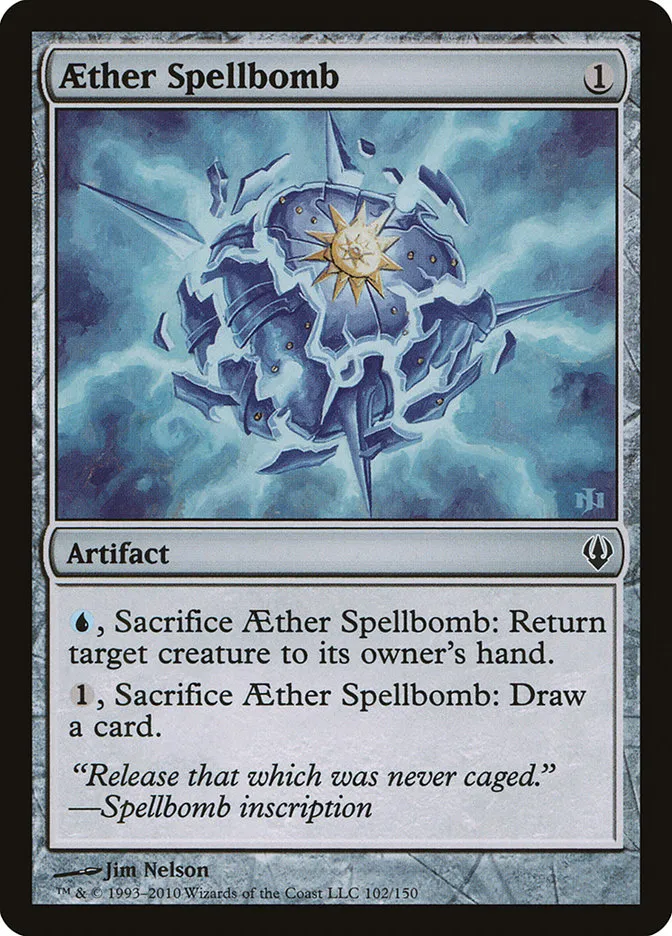 2010 Archenemy Aether Spellbomb common #102 common card image