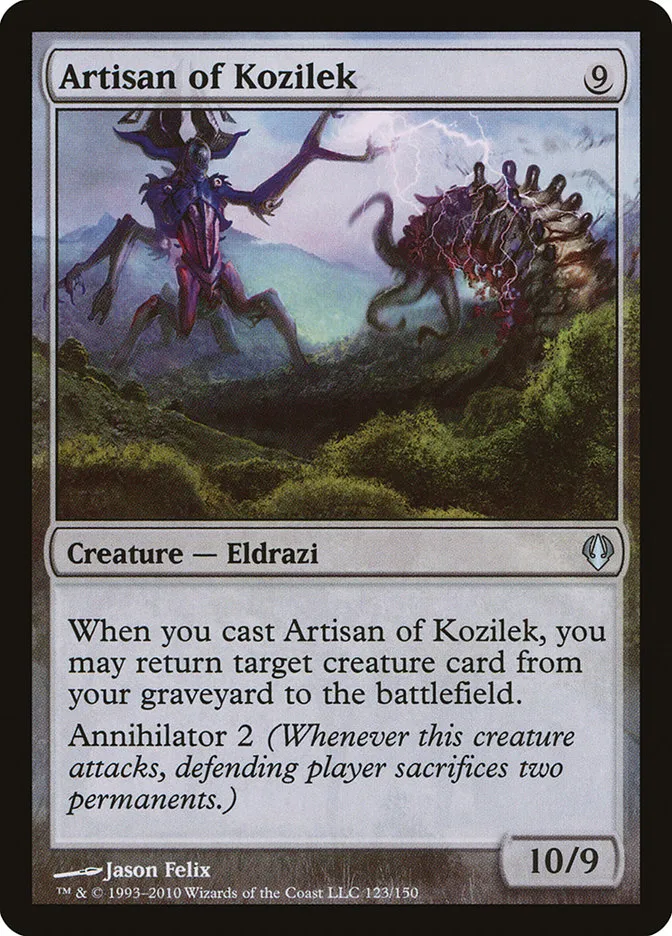 2010 Archenemy Artisan of Kozilek #123 uncommon card image