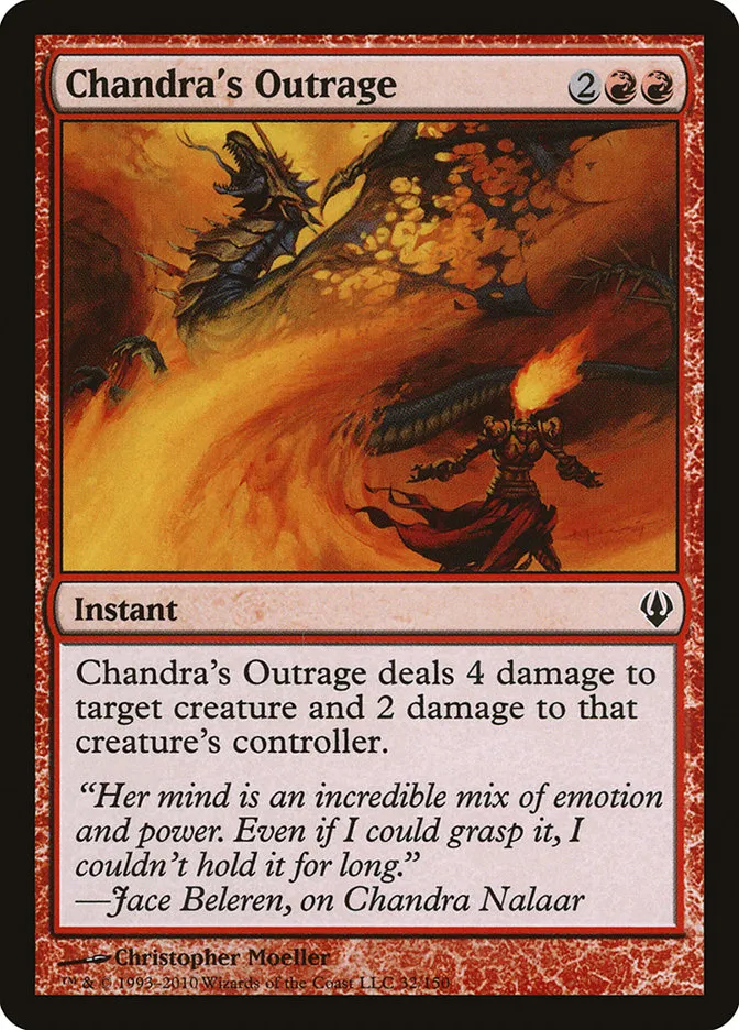 2010 Archenemy Chandra's Outrage #32 common card image