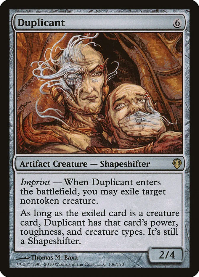 2010 Archenemy Duplicant rare #106 rare card image
