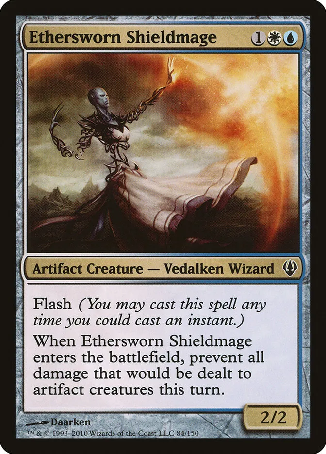 2010 Archenemy Ethersworn Shieldmage common #84 common card image