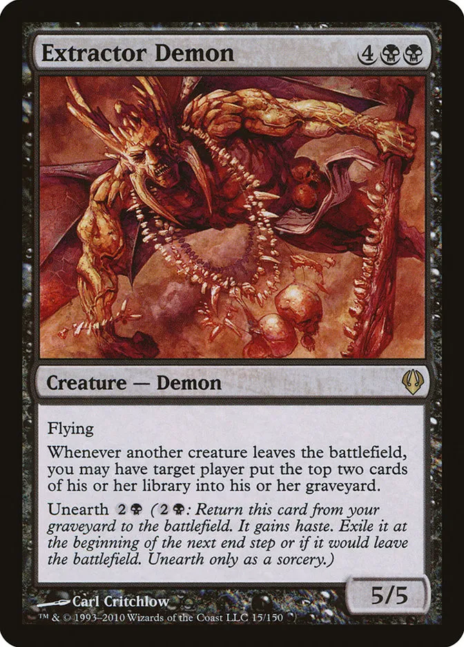 2010 Archenemy Extractor Demon #15 rare card image