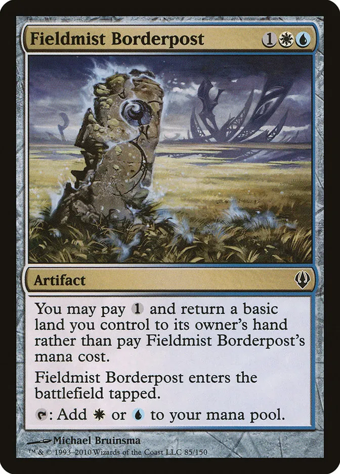 2010 Archenemy Fieldmist Borderpost common #85 common card image