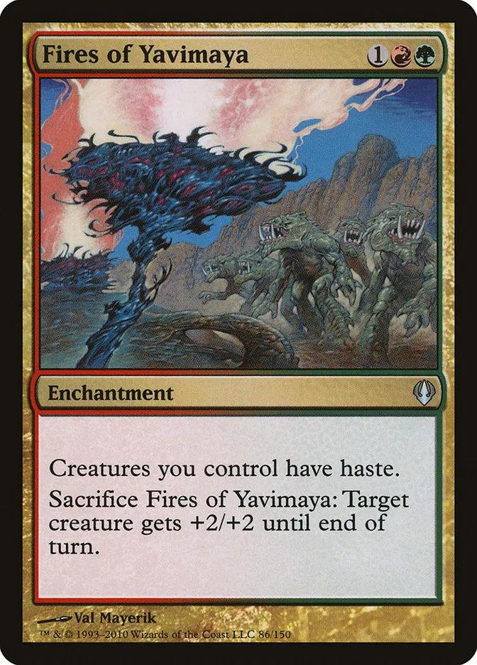 2010 Archenemy Fires of Yavimaya #86 uncommon card image
