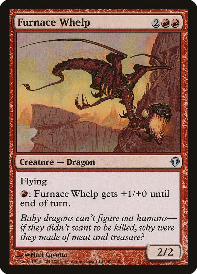 2010 Archenemy Furnace Whelp uncommon #39 uncommon card image
