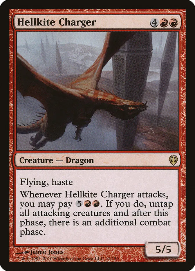 2010 Archenemy Hellkite Charger rare #41 rare card image
