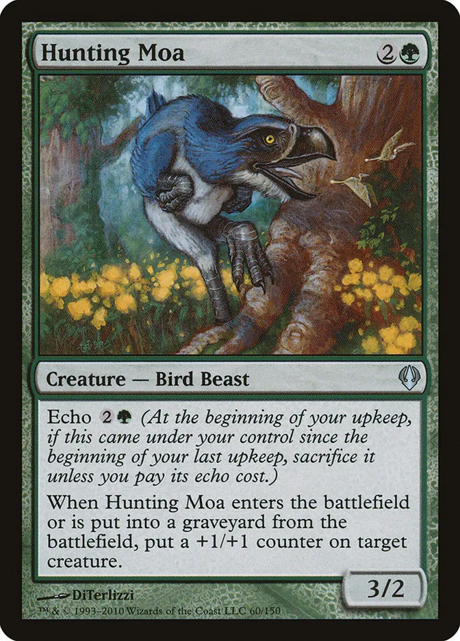 2010 Archenemy Hunting Moa #60 uncommon card image