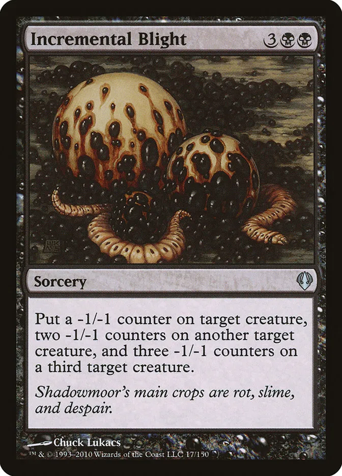 2010 Archenemy Incremental Blight uncommon #17 uncommon card image