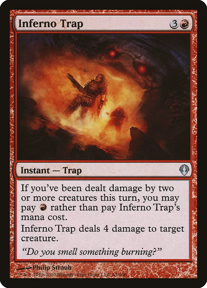 2010 Archenemy Inferno Trap #43 uncommon card image