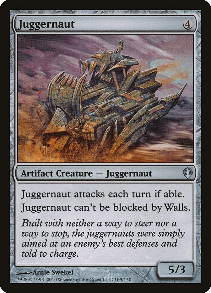 2010 Archenemy Juggernaut uncommon #109 uncommon card image