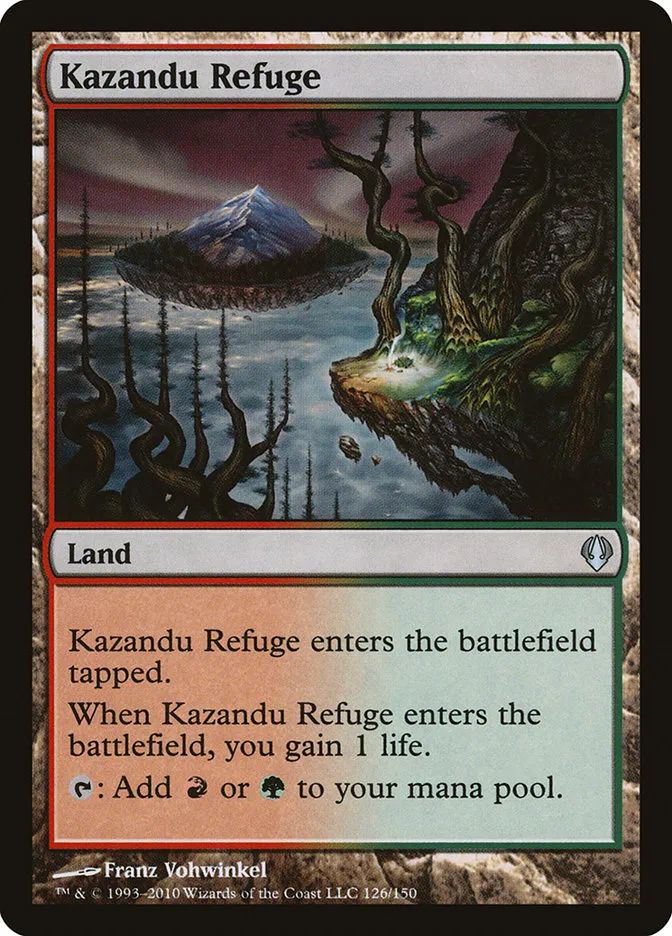 2010 Archenemy Kazandu Refuge #126 uncommon card image