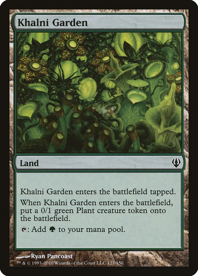 2010 Archenemy Khalni Garden #127 common card image