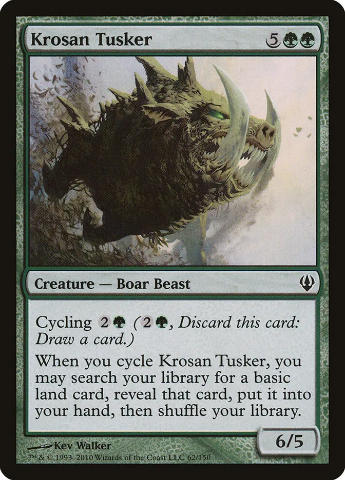 2010 Archenemy Krosan Tusker #62 common card image