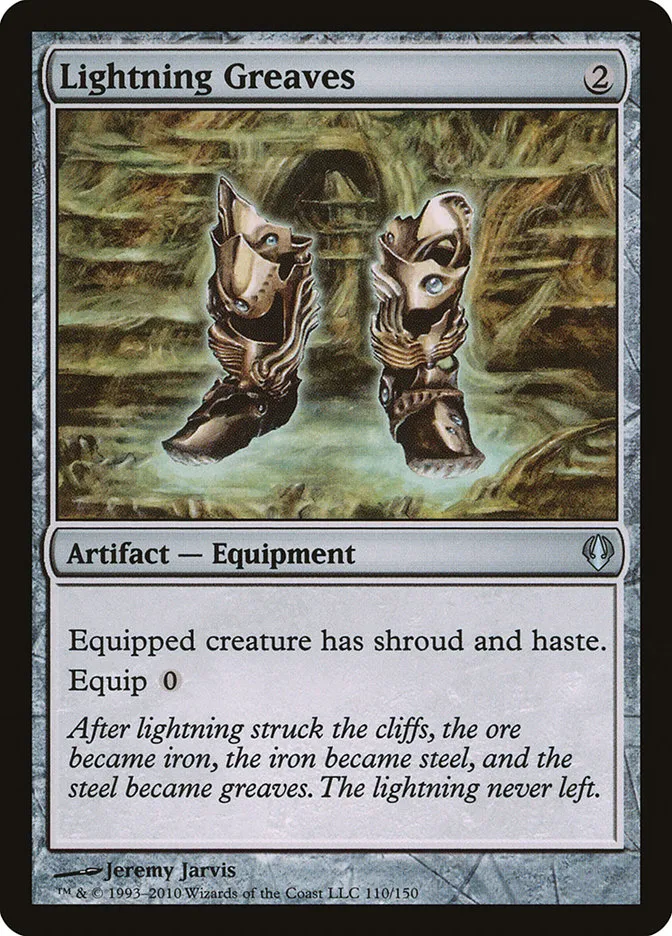 2010 Archenemy Lightning Greaves uncommon #110 uncommon card image