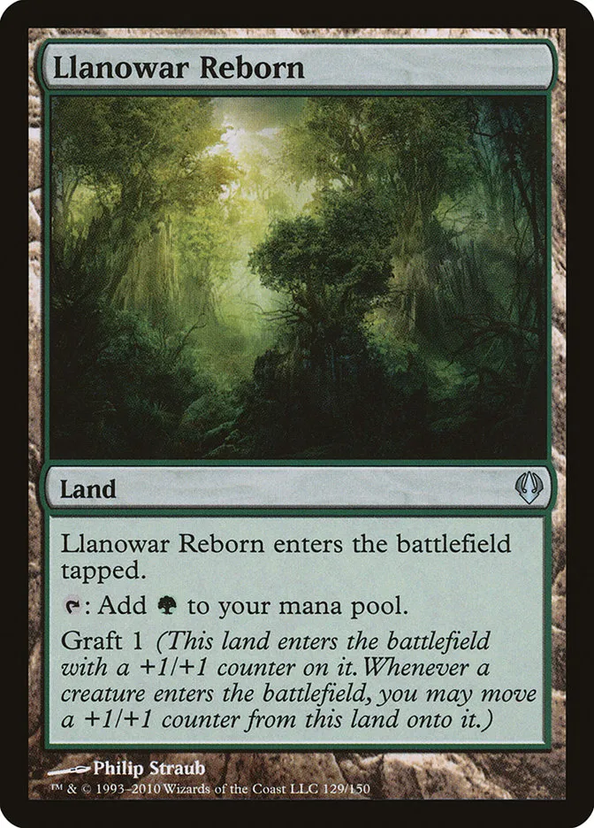 2010 Archenemy Llanowar Reborn #129 uncommon card image
