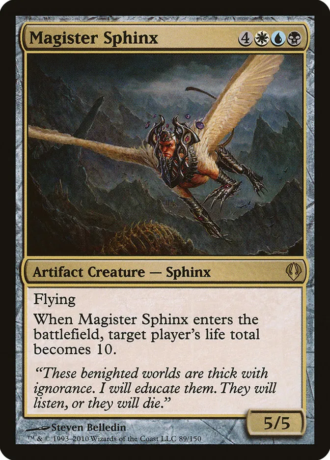2010 Archenemy Magister Sphinx #89 rare card image