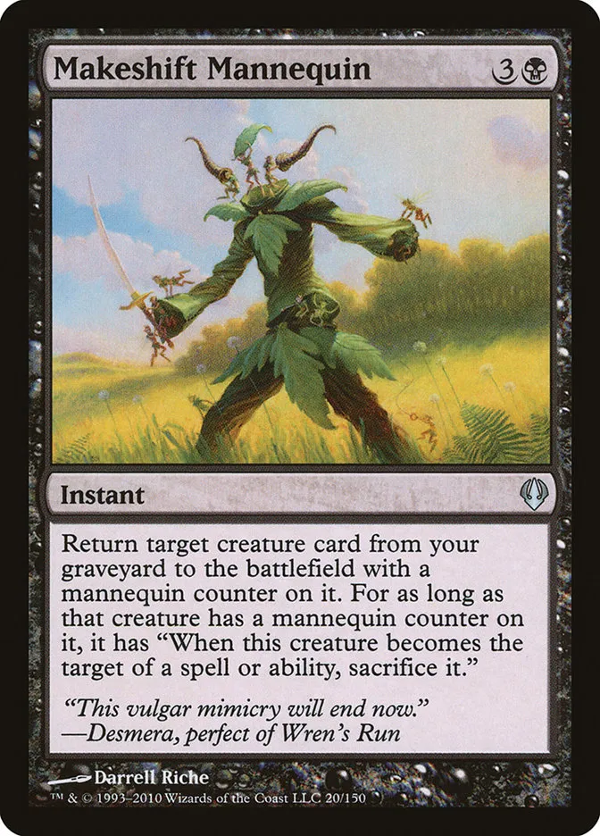2010 Archenemy Makeshift Mannequin uncommon #20 uncommon card image