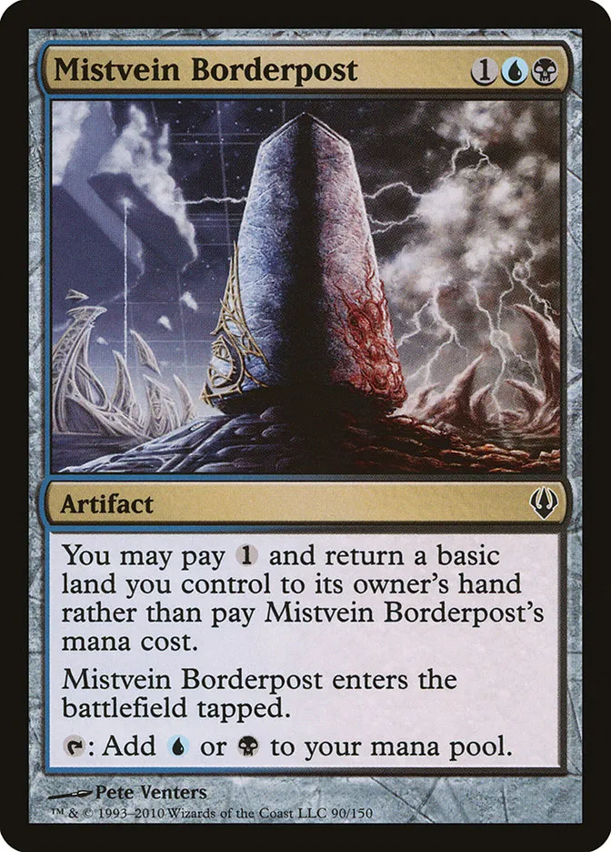 2010 Archenemy Mistvein Borderpost common #90 common card image