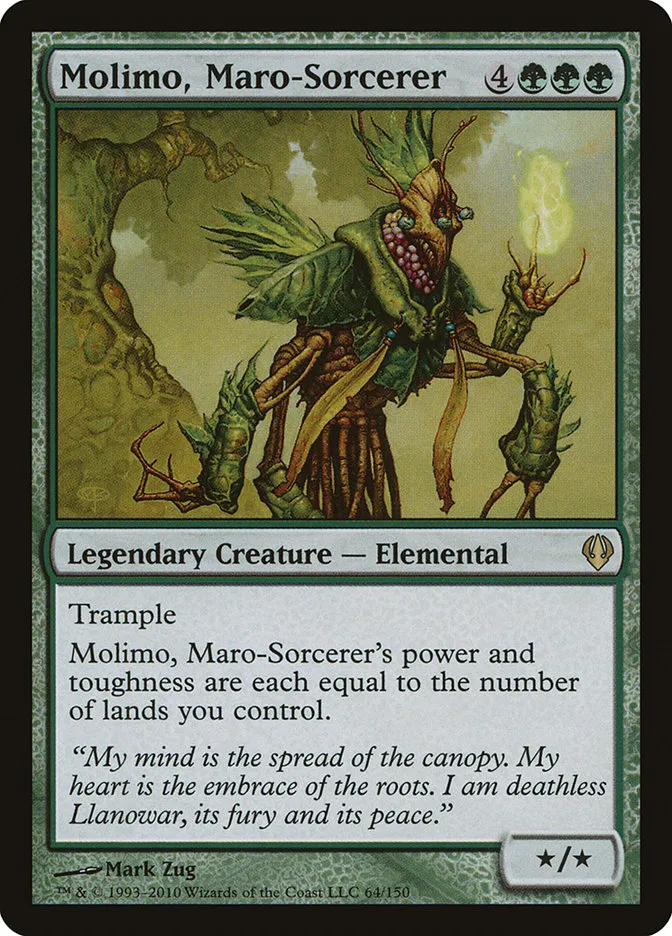 2010 Archenemy Molimo, Maro-Sorcerer #64 rare card image
