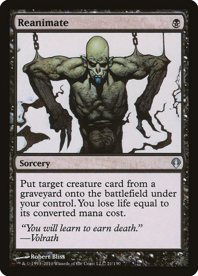 2010 Archenemy Reanimate uncommon #21 uncommon card image