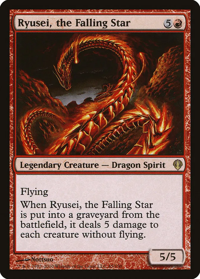 2010 Archenemy Ryusei, the Falling Star #45 rare card image