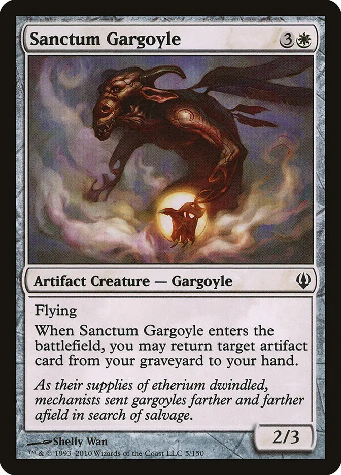 2010 Archenemy Sanctum Gargoyle common #5 common card image