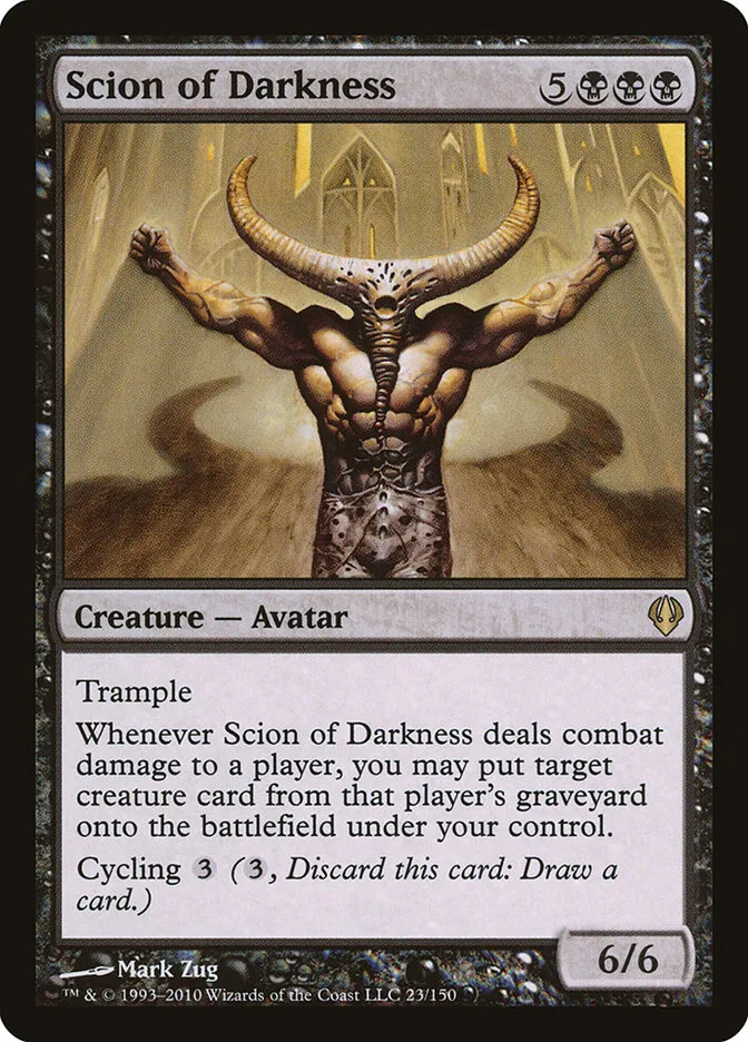 2010 Archenemy Scion of Darkness #23 rare card image