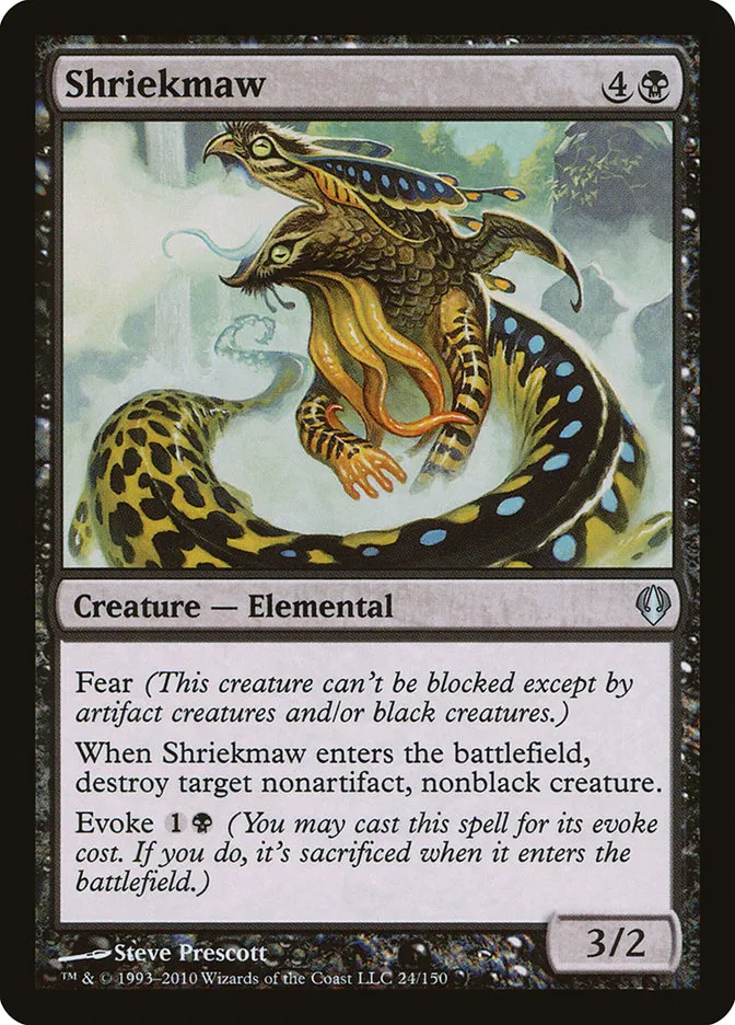 2010 Archenemy Shriekmaw #24 uncommon card image