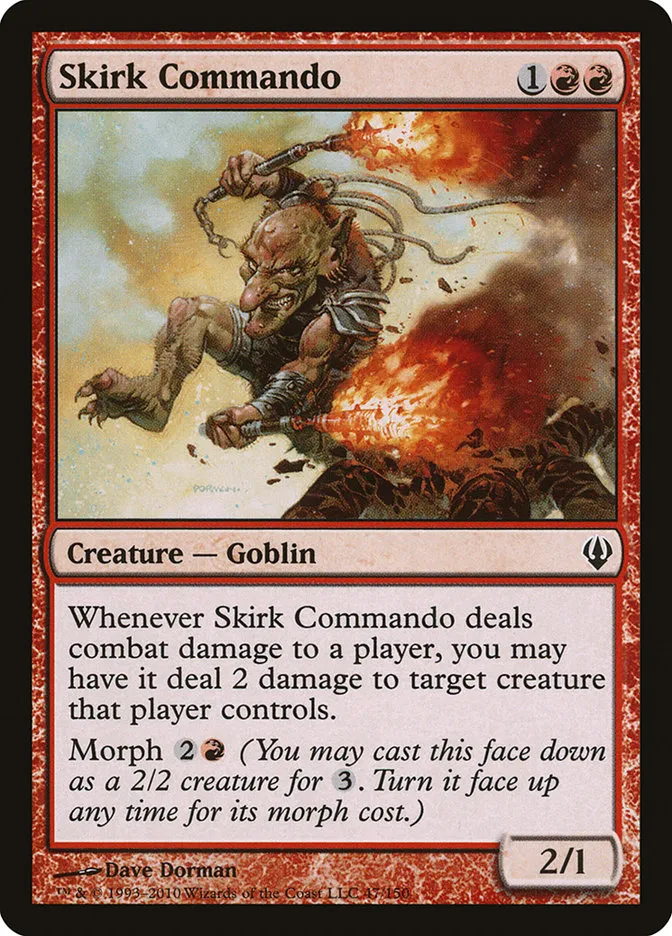 2010 Archenemy Skirk Commando common #47 common card image