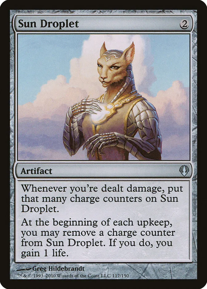 2010 Archenemy Sun Droplet #117 uncommon card image