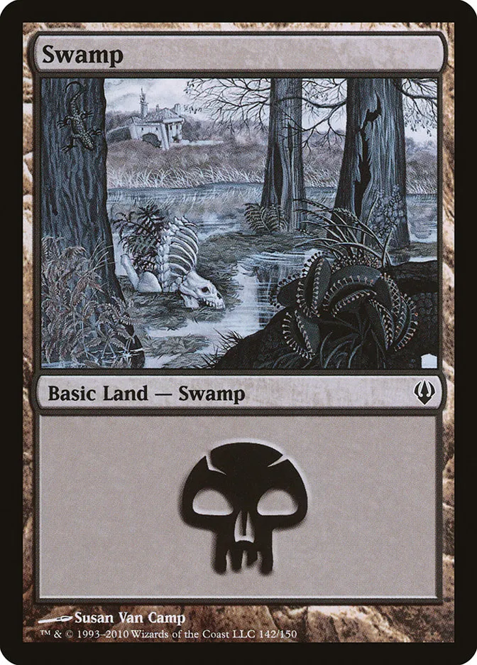 2010 Archenemy Swamp common #142 common card image