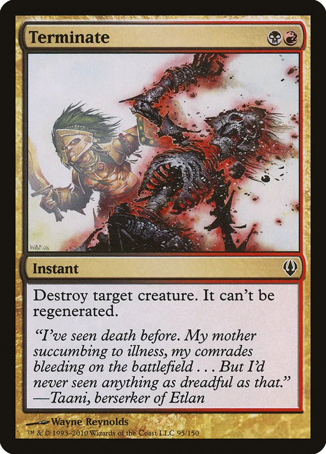 2010 Archenemy Terminate common #95 common card image