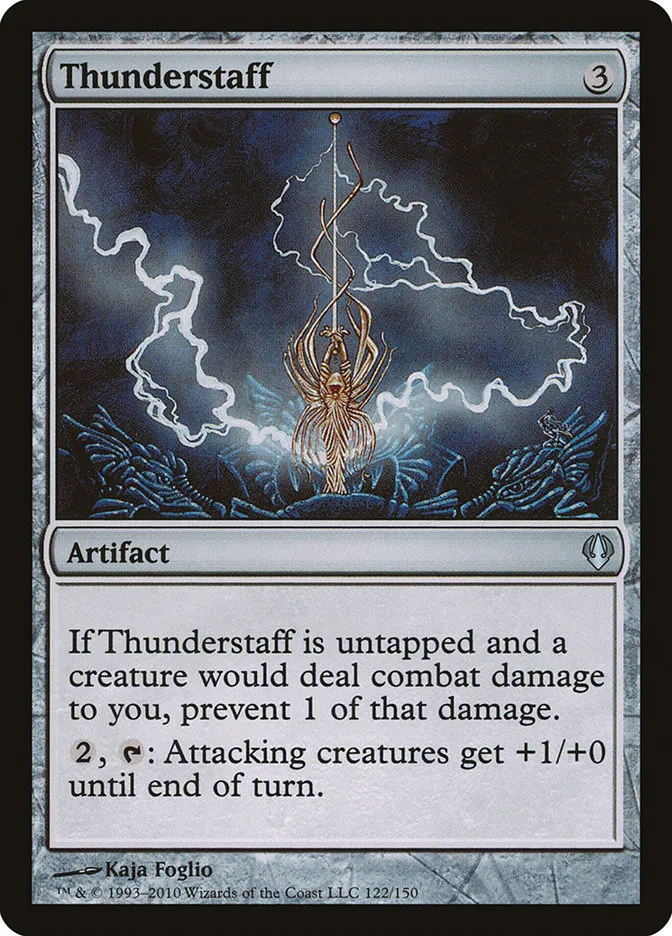 2010 Archenemy Thunderstaff uncommon #122 uncommon card image