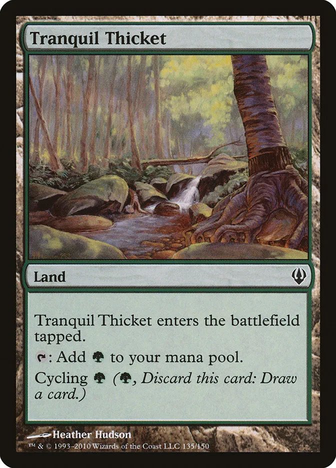 2010 Archenemy Tranquil Thicket common #135 common card image