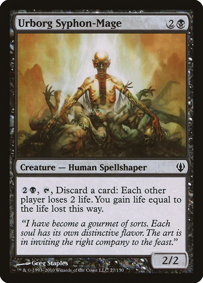 2010 Archenemy Urborg Syphon-Mage #27 common card image