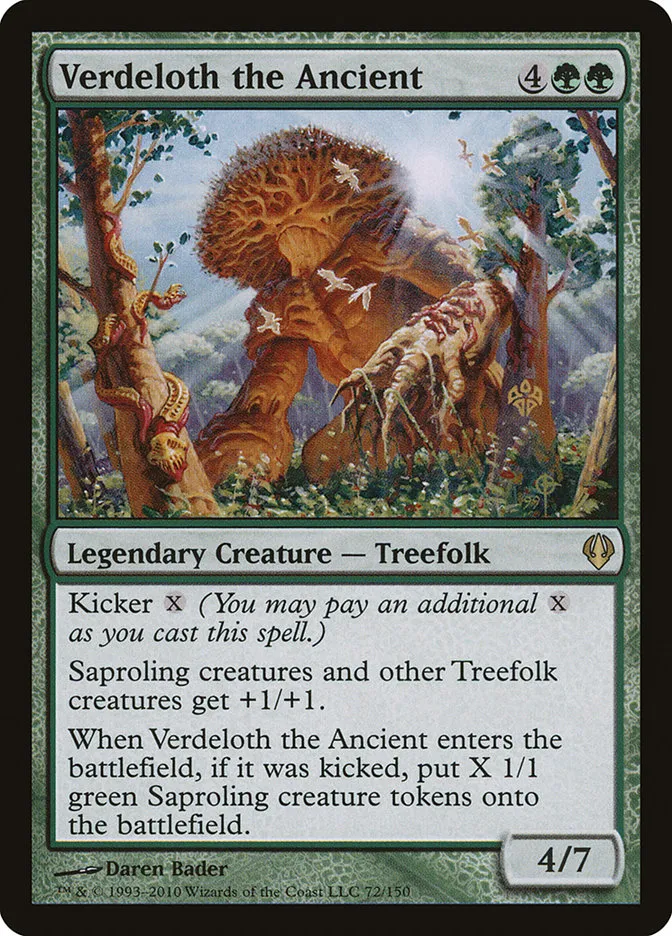 2010 Archenemy Verdeloth the Ancient #72 rare card image