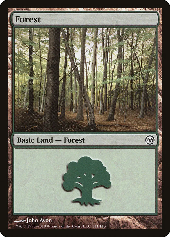 2010 Duels of the Planeswalkers Forest #111 common card image