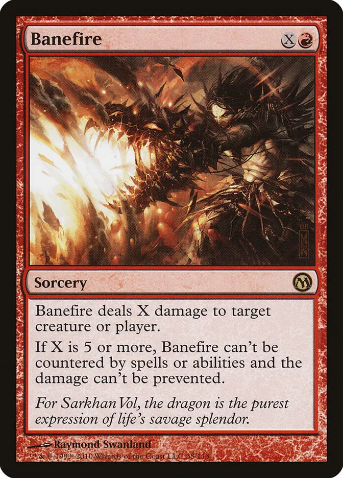 2010 Duels of the Planeswalkers Banefire #38 rare card image