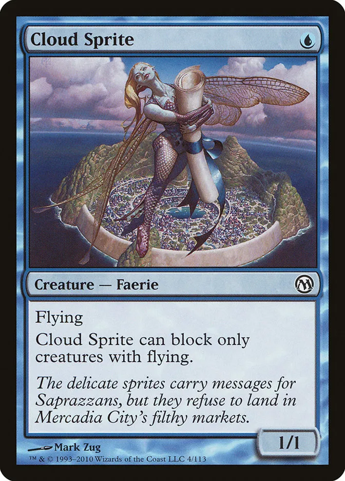 2010 Duels of the Planeswalkers Cloud Sprite #4 common card image
