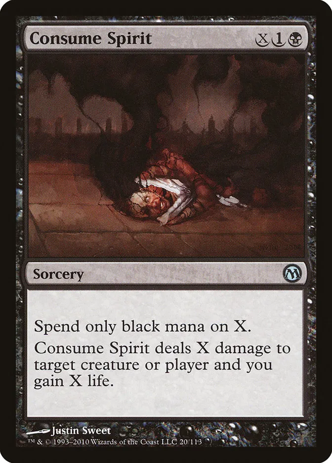 2010 Duels of the Planeswalkers Consume Spirit #20 uncommon card image