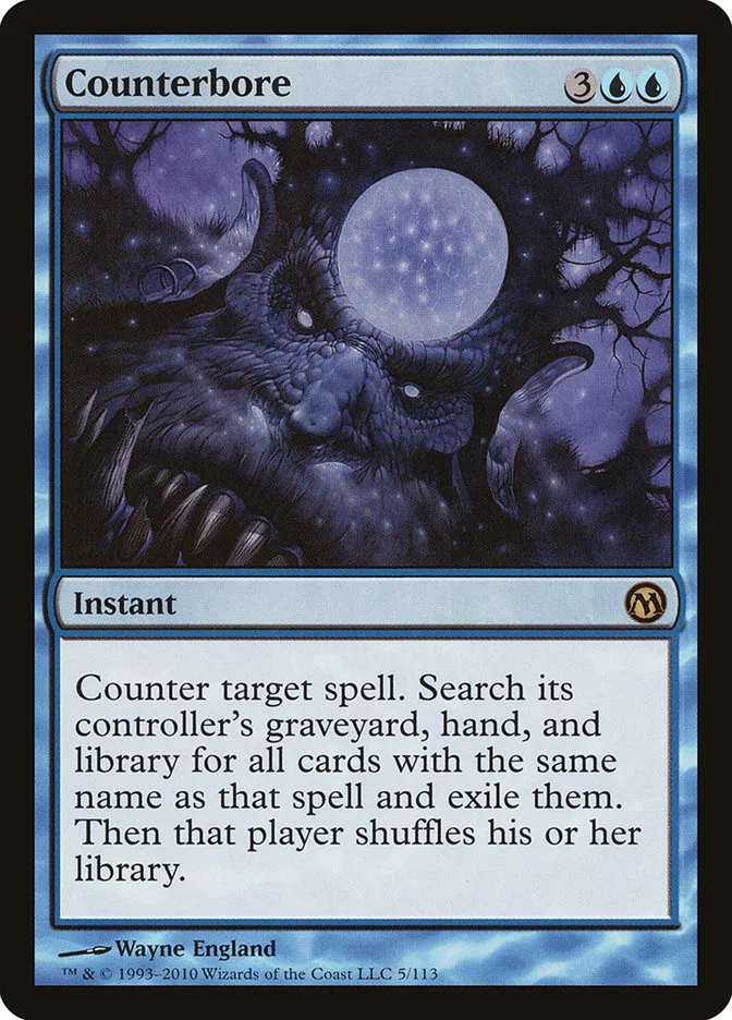 2010 Duels of the Planeswalkers Counterbore #5 rare card image