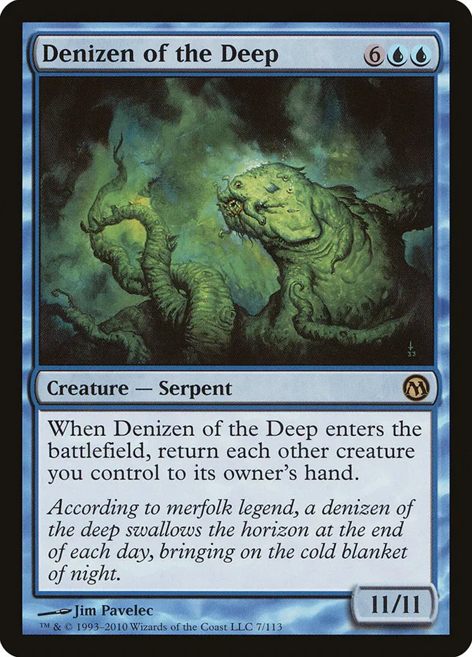 2010 Duels of the Planeswalkers Denizen of the Deep #7 rare card image