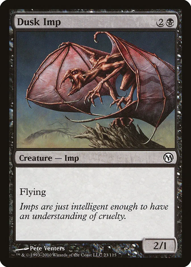 2010 Duels of the Planeswalkers Dusk Imp #23 common card image