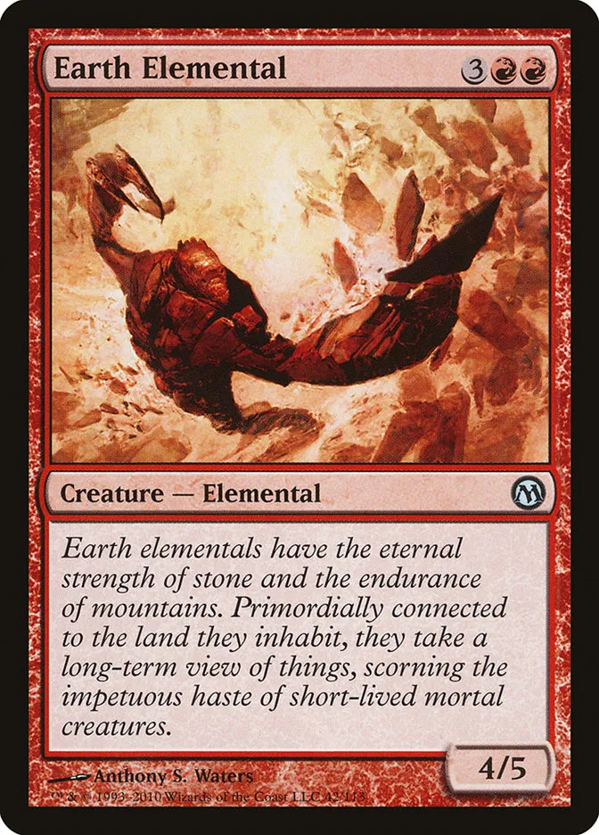 2010 Duels of the Planeswalkers Earth Elemental #42 uncommon card image