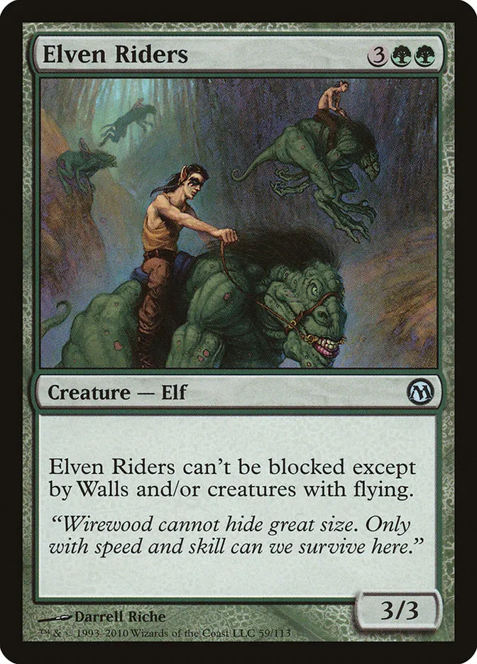 2010 Duels of the Planeswalkers Elven Riders #59 uncommon card image