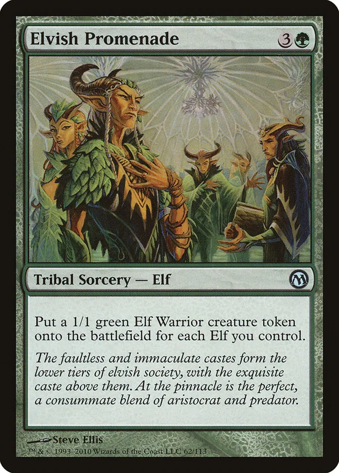 2010 Duels of the Planeswalkers Elvish Promenade #62 uncommon card image