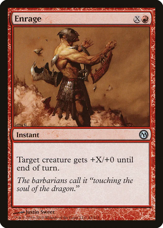 2010 Duels of the Planeswalkers Enrage #43 uncommon card image
