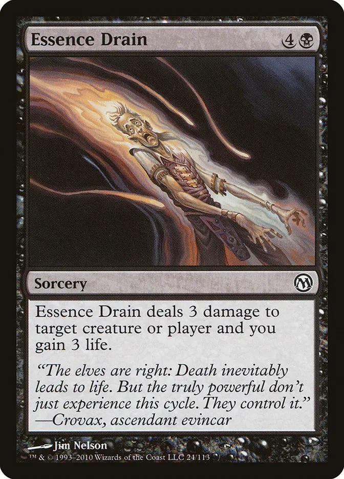 2010 Duels of the Planeswalkers Essence Drain #24 common card image