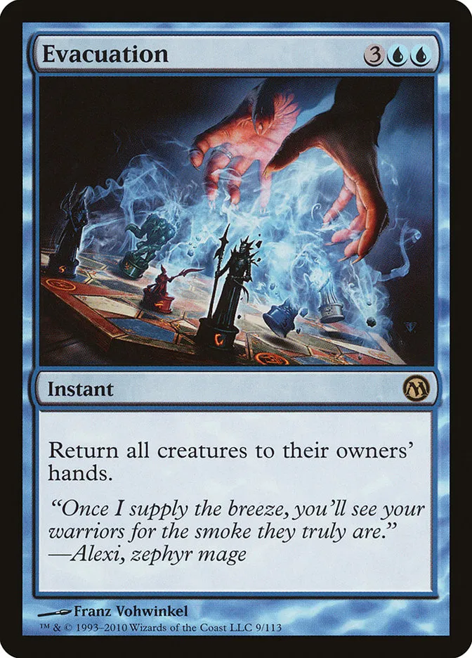 2010 Duels of the Planeswalkers Evacuation #9 rare card image